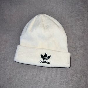 White Adidas beanie